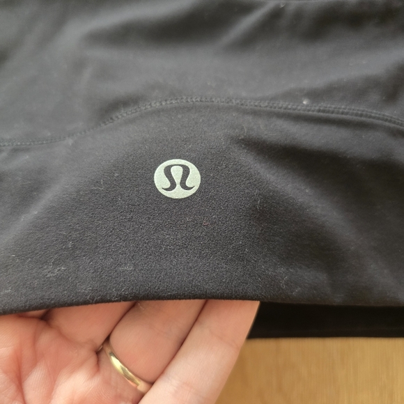 Lululemon Align Asymmetrical Bra Black Square Dot Light Support A B CUP - Picture 4 of 6